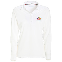 GBRW25 SLAM Womens Tech Pique LS Polo