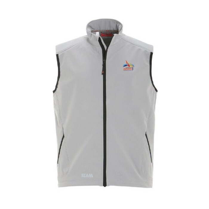 GBRW25 SLAM Active Softshell Vest Platinum S