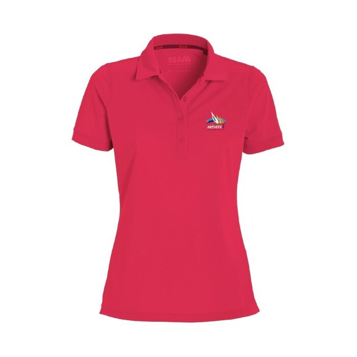 GBRW25 SLAM Womens Deck SS Polo Pink XS