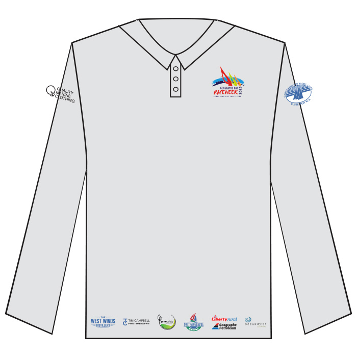 GBRW25 Womens Custom LS Polo Silver S